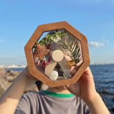 Toddler toys Wooden DIY Rotating Kaleidoscope Kit Outdoor Kids Toys - Fashionner